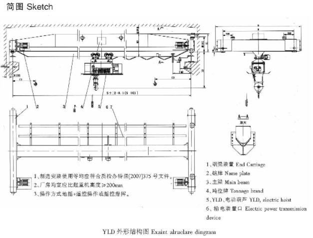  YLD型冶金电动单梁起重机